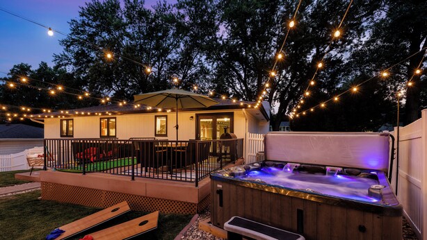 Unclassified image, 1 of 74, button - Omaha Oasis! Pool, Hot Tub, Mini Golf, Bar, Games (Omaha)