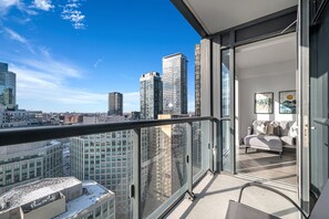 Vue sur la ville depuis l’hébergement