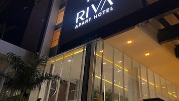 Front of property – evening/night