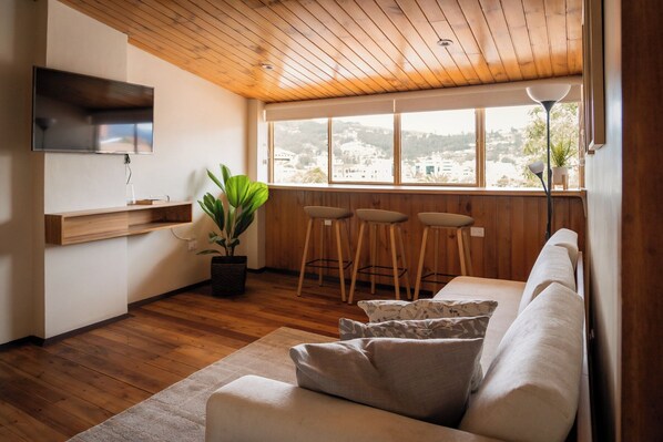 Smart TV, books - Suite de Lujo en Casa Patrimonial Reformada, en Zona Céntrica (Cuenca)