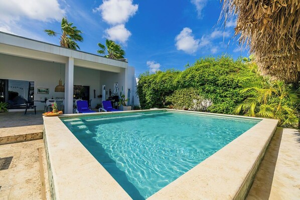 Indoor pool, a heated pool