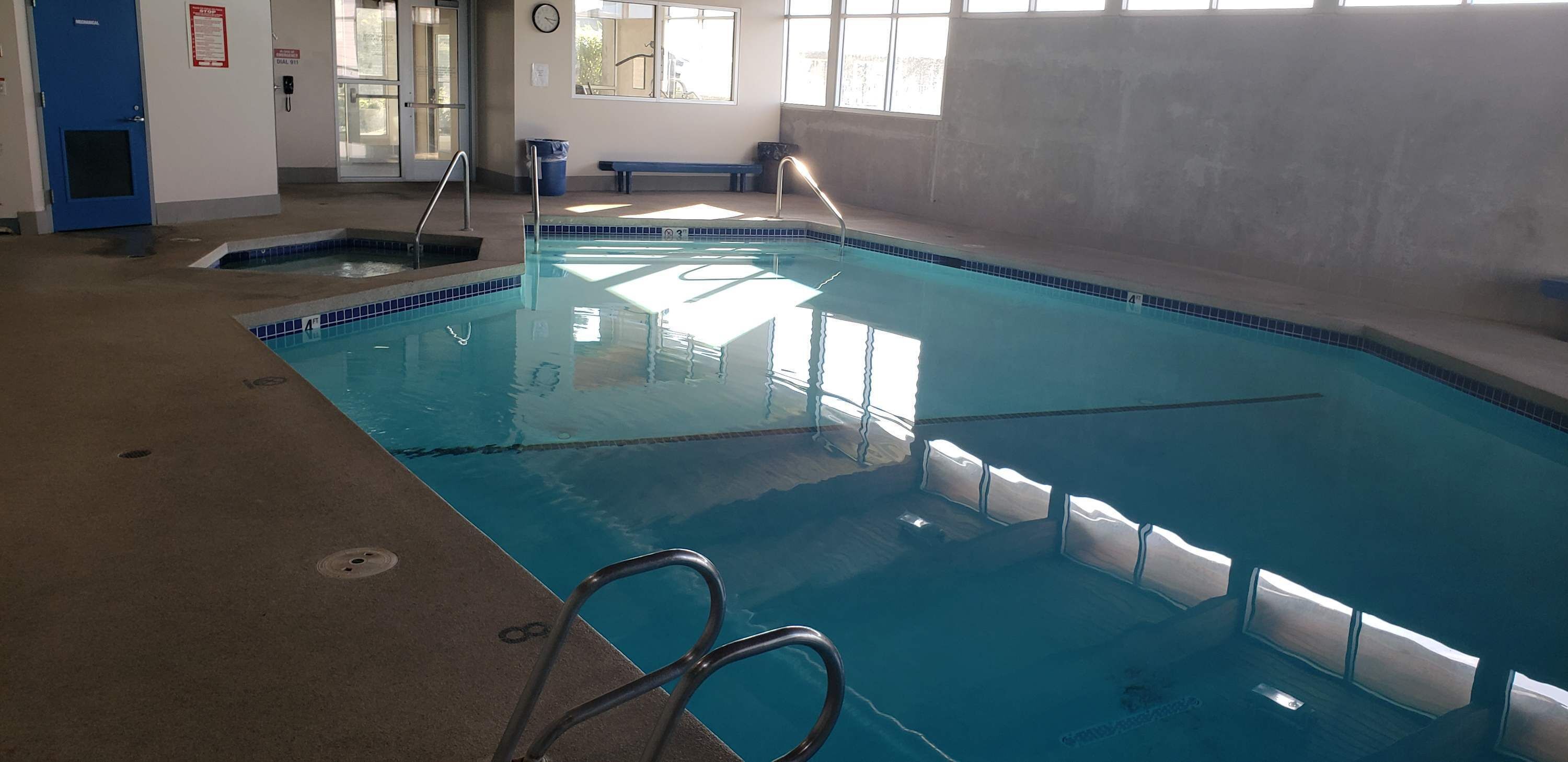 Indoor pool, a heated pool