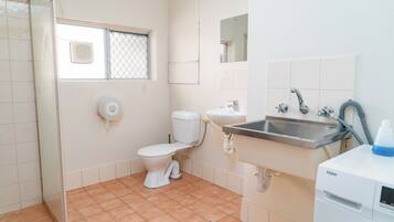 Towels, soap, toilet paper