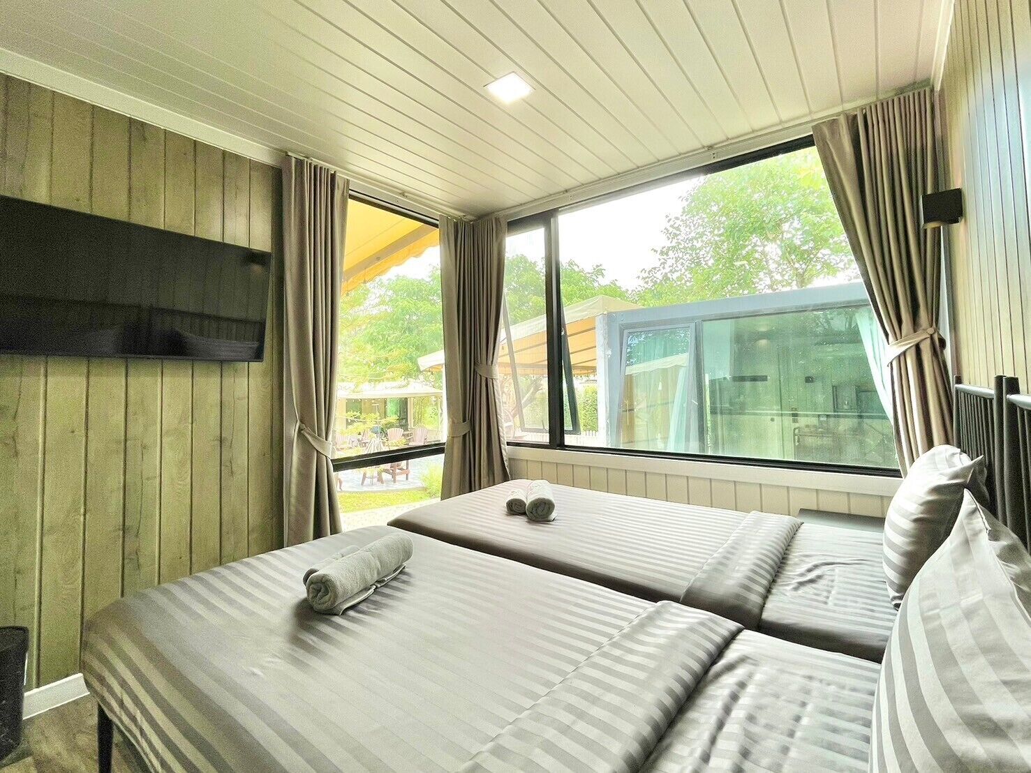 Tomannsrom – superior, hageutsikt | Blendingsgardiner og wi-fi (inkludert)