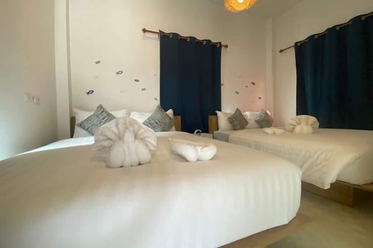 1 slaapkamer, een bureau, gratis wifi, beddengoed
