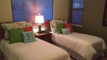 2 bedrooms, in-room safe, iron/ironing board, travel crib