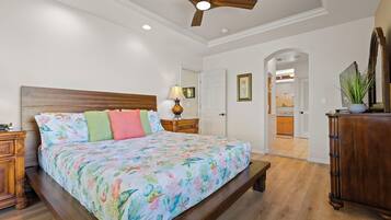 2 bedrooms, in-room safe, iron/ironing board, travel crib