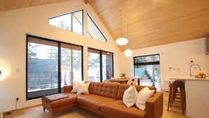 Family Chalet, Balcony, Mountain View | Living area - Hinoki Chalet (Hakuba)