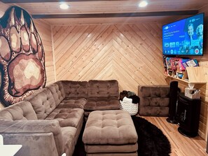 TV connectée, cheminée