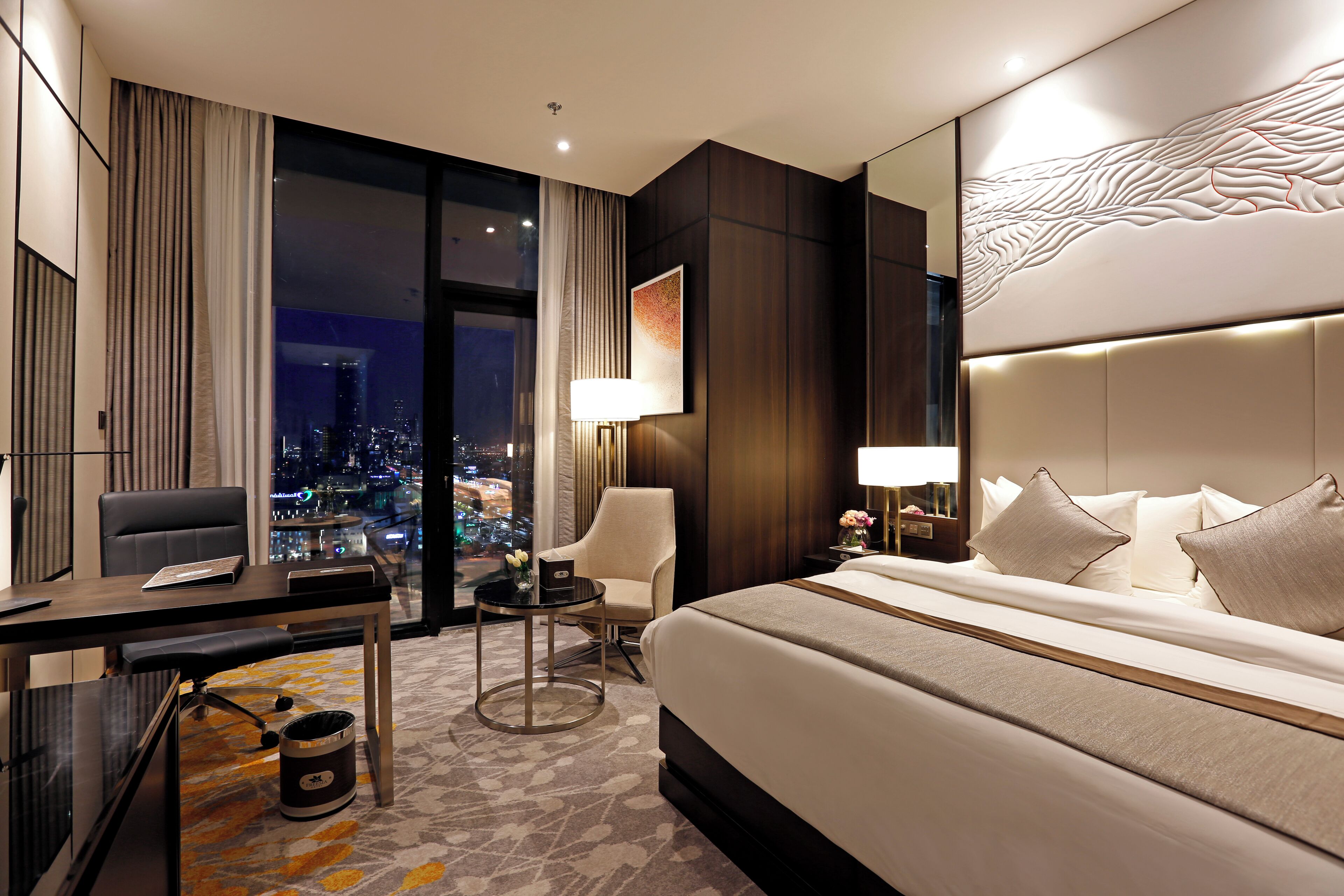 In-room safe, desk, laptop workspace, blackout drapes