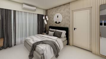 Premium Double Room | In-room safe, desk, blackout curtains, iron/ironing board
