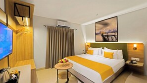 In-room safe, desk, laptop workspace, iron/ironing board - Click Hotel Biz - Bangalore Airport (Bengaluru)