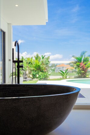 Villa, 4 Bedrooms | Bathroom | Shower, rainfall showerhead, free toiletries, hair dryer - Aurelia Villa by Betterplace (Canggu)