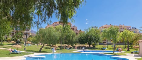 Family Apartment, Multiple Bedrooms, 2 Bathrooms (Luxury Mijas Golf, Pool & Pet Retreat) | Pool
