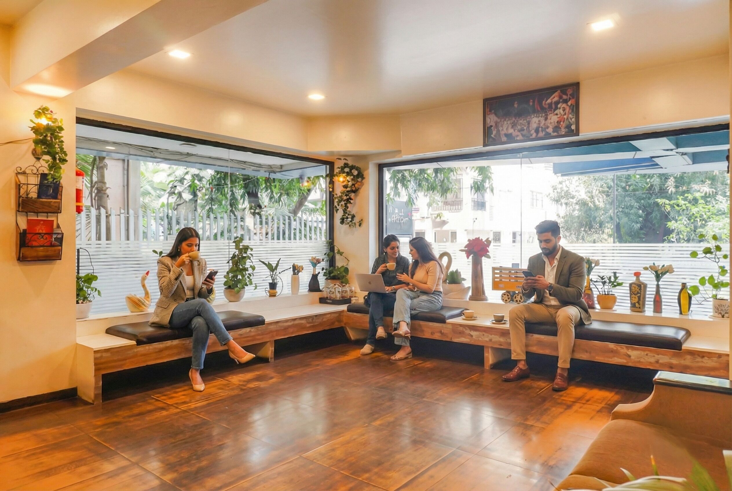 Sala de estar en el lobby