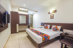 Phòng Deluxe | Bộ trải giường bằng vải cotton Ai Cập, bộ đồ giường cao cấp 