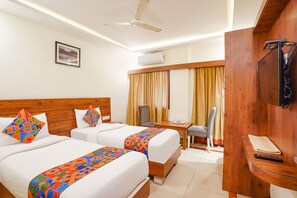 Lakens van Egyptisch katoen, luxe beddengoed, een kluis op de kamer