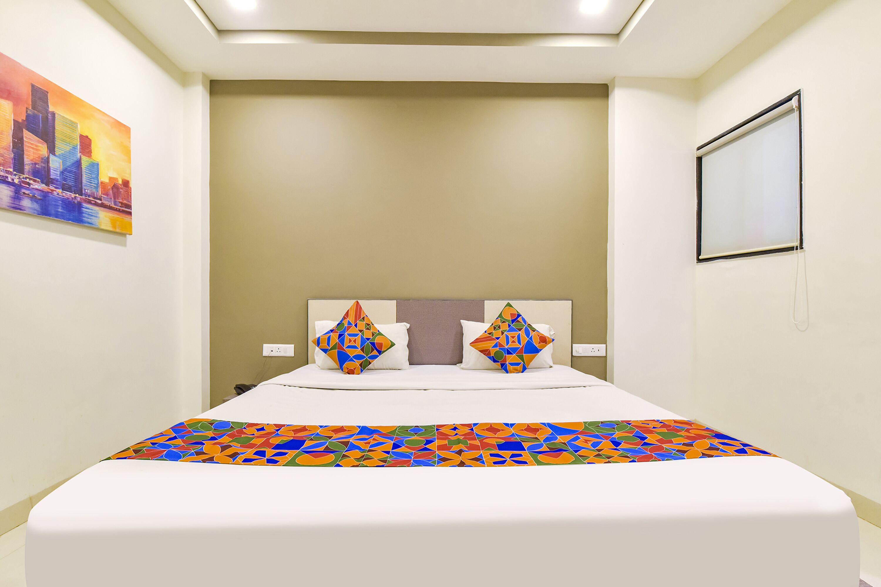 Sengetøy i egyptisk bomull, sengetøy av topp kvalitet og safe på rommet