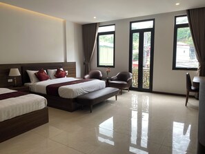 高级双人房, 山景 | 办公桌、隔音、免费 WiFi