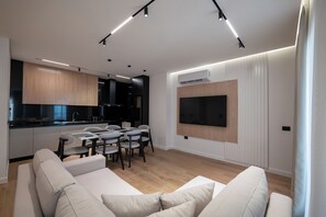 Apartment, 2 Schlafzimmer, Meerblick | Schallisolierte Zimmer, kostenloses WLAN