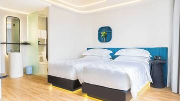 1 kamar tidur, brankas, meja kerja, dan Wi-Fi gratis