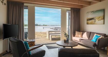 Moderne Strandlodge für 6 Personen
