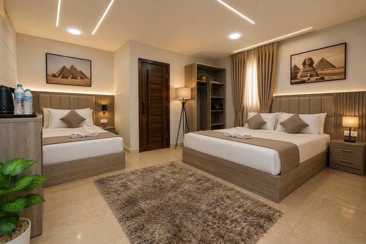 Egyptian cotton sheets, premium bedding, down duvets, memory-foam beds