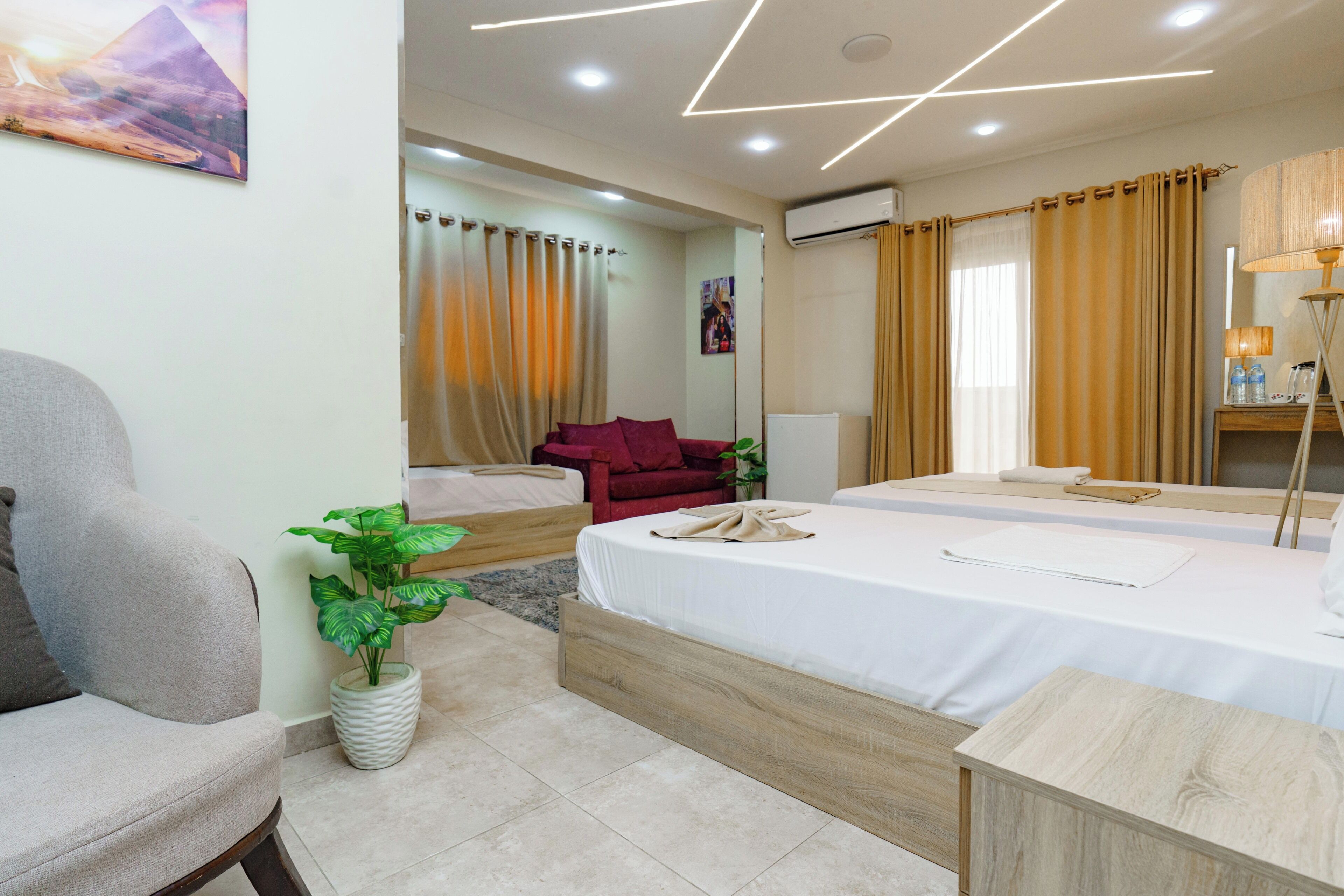 Egyptian cotton sheets, premium bedding, down duvets, memory-foam beds