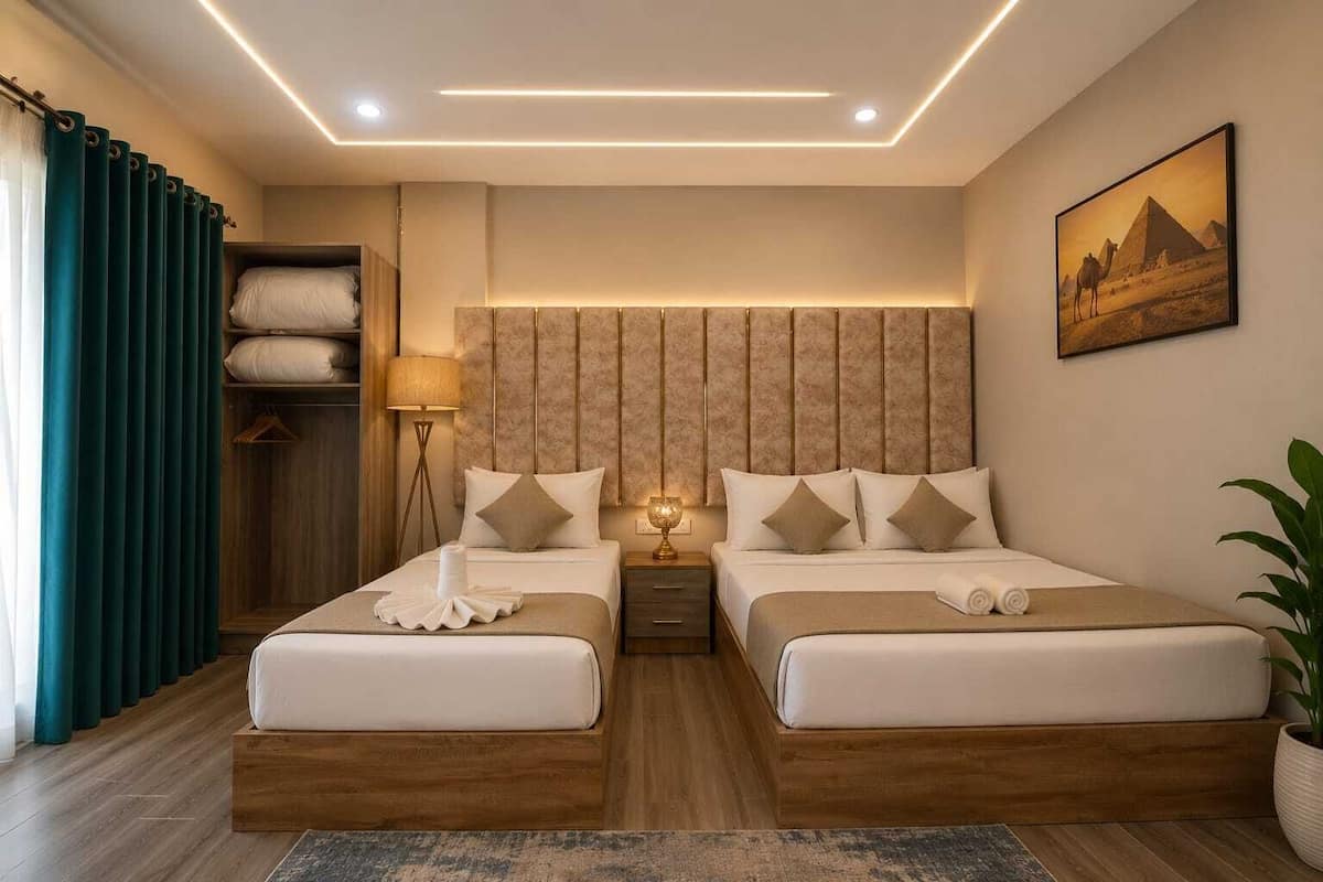 Egyptian cotton sheets, premium bedding, down duvets, memory-foam beds