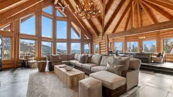 Smart TV, fireplace, video games, stereo