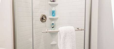 Hair dryer, towels