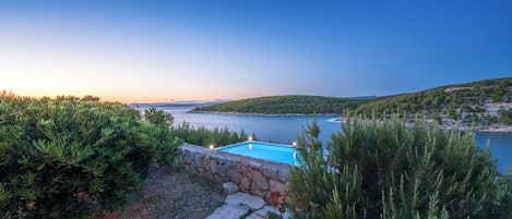 Una piscina climatizada