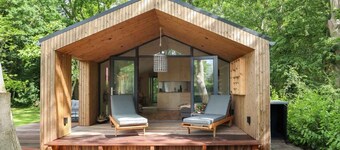 Lodge with Sauna in Countryside | Watervliet View Lodge