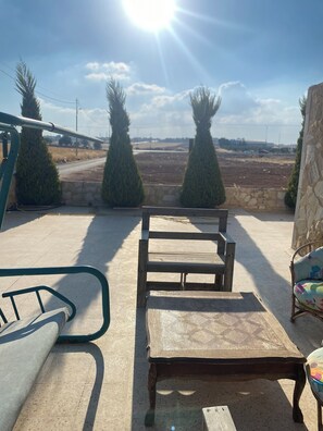 Terrace/patio - Omar home. (Madaba)