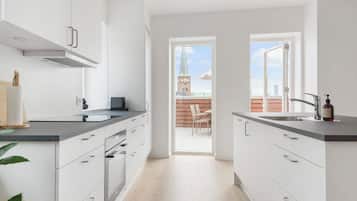 Fridge, oven, stovetop, dishwasher
