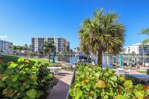 Property grounds - GREAT FISHING! REMODELED Waterfront 1B/2B Estero Yacht & Racquet Club Condo! Walk to Beach! (Fort Myers Beach)