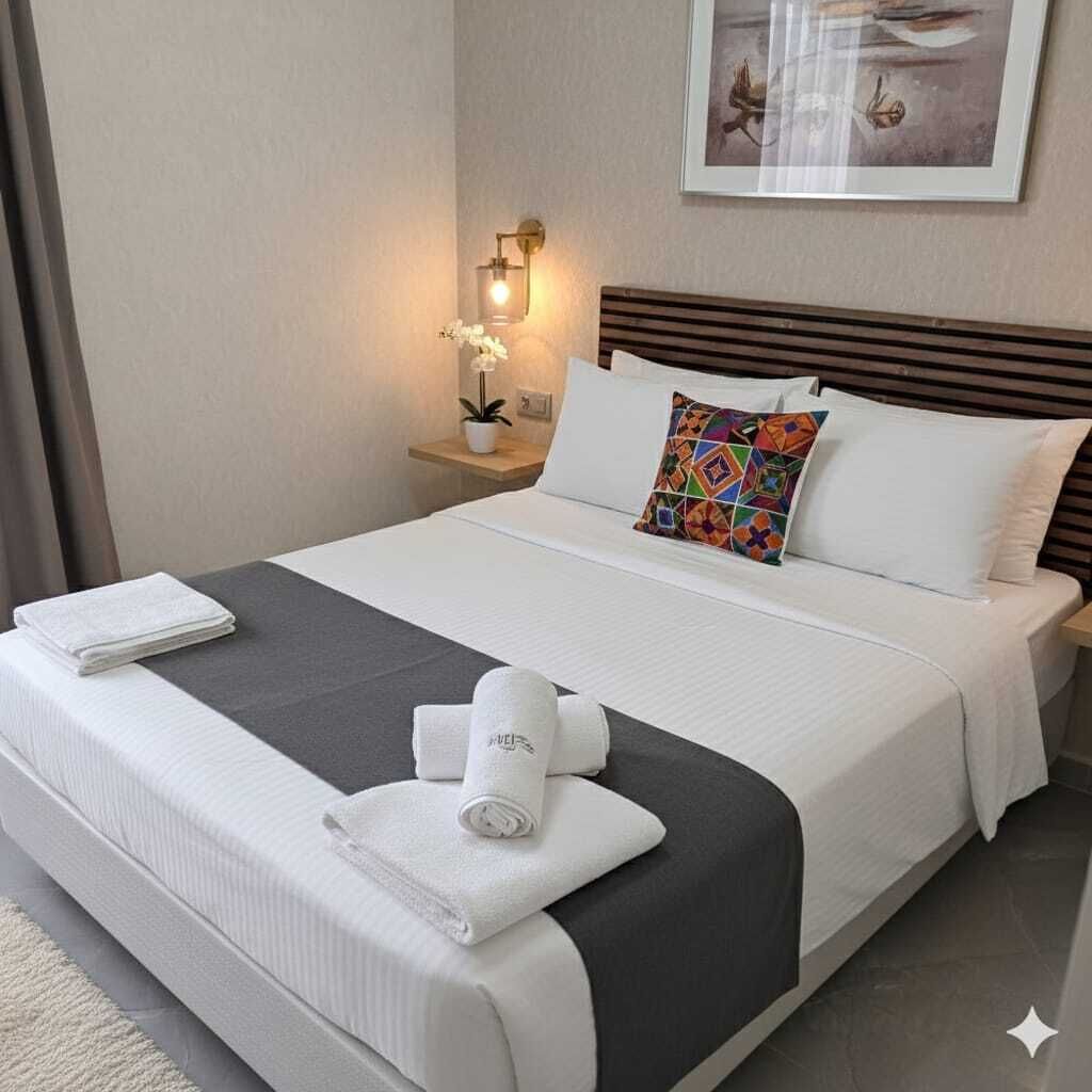 Standard Double Room, Balcony, Garden View | Free WiFi, bed sheets