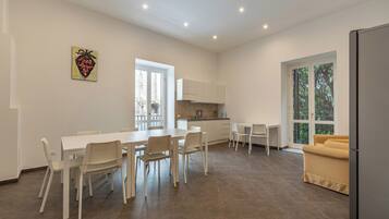 City Apartment | Living area | 32-inch TV with digital channels