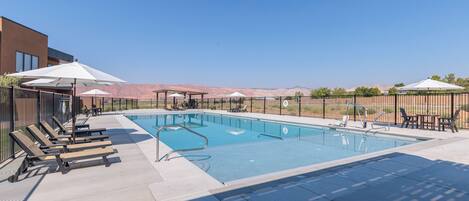 Una piscina riscaldata