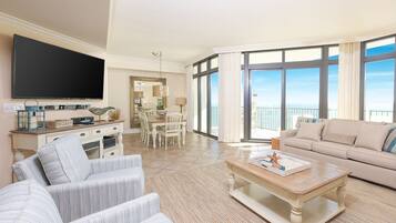 Appart'hôtel, 3 chambres | Coin séjour