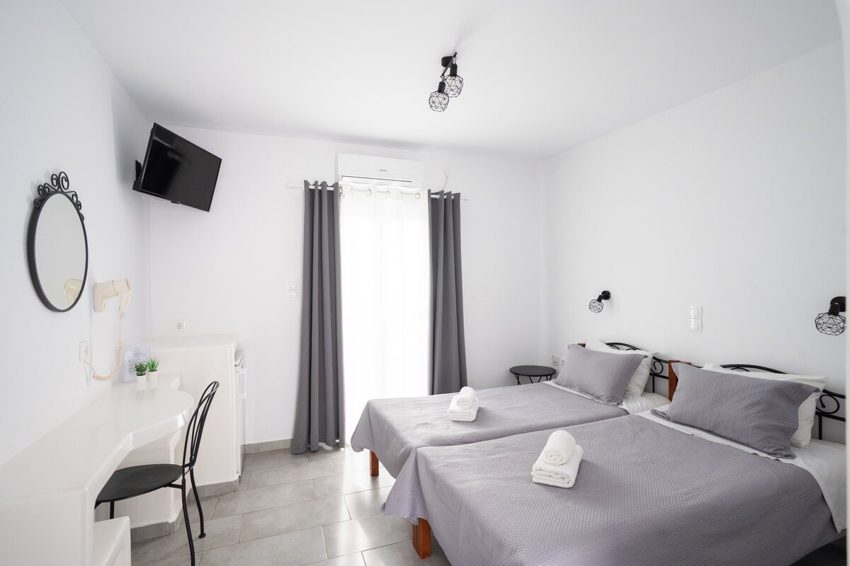 Standard Double Room with 2 single beds and sea view - R6