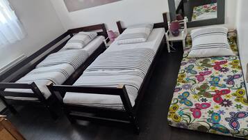 4 bedrooms, iron/ironing board, travel crib, WiFi