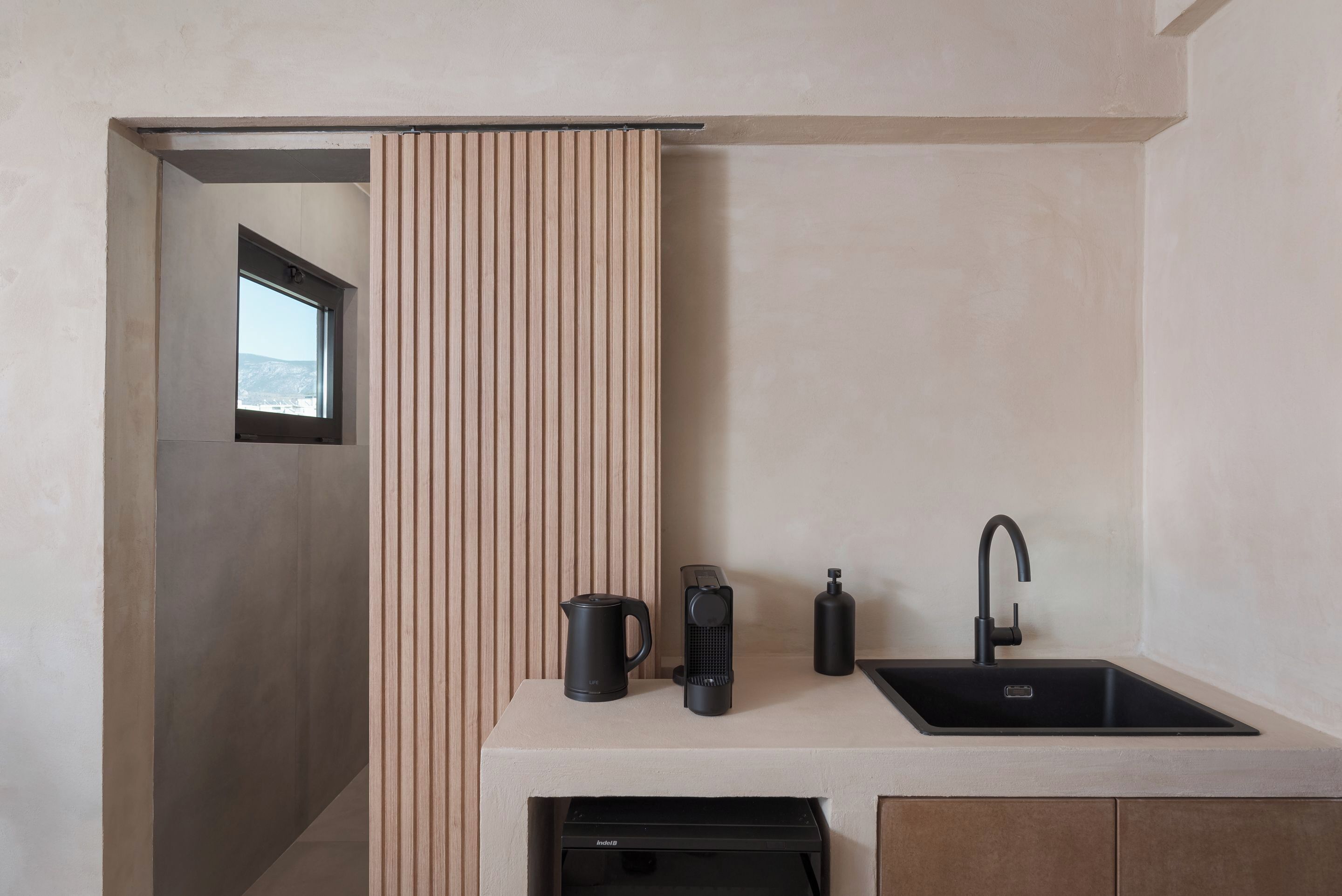 尊尚公寓, 露台, 城市景 | 私人小型廚房 | 迷你雪櫃、電熱水壺、多士爐、提供環保清潔產品