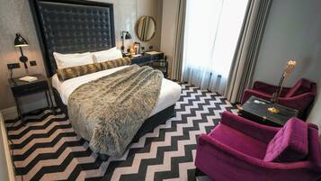 Kahden hengen club-huone | Egyptinpuuvillaiset lakanat, ylelliset vuodevaatteet