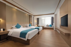 Premium bedding, minibar, in-room safe, desk - Poltton International Apartment Hanjiang (Chaozhou)