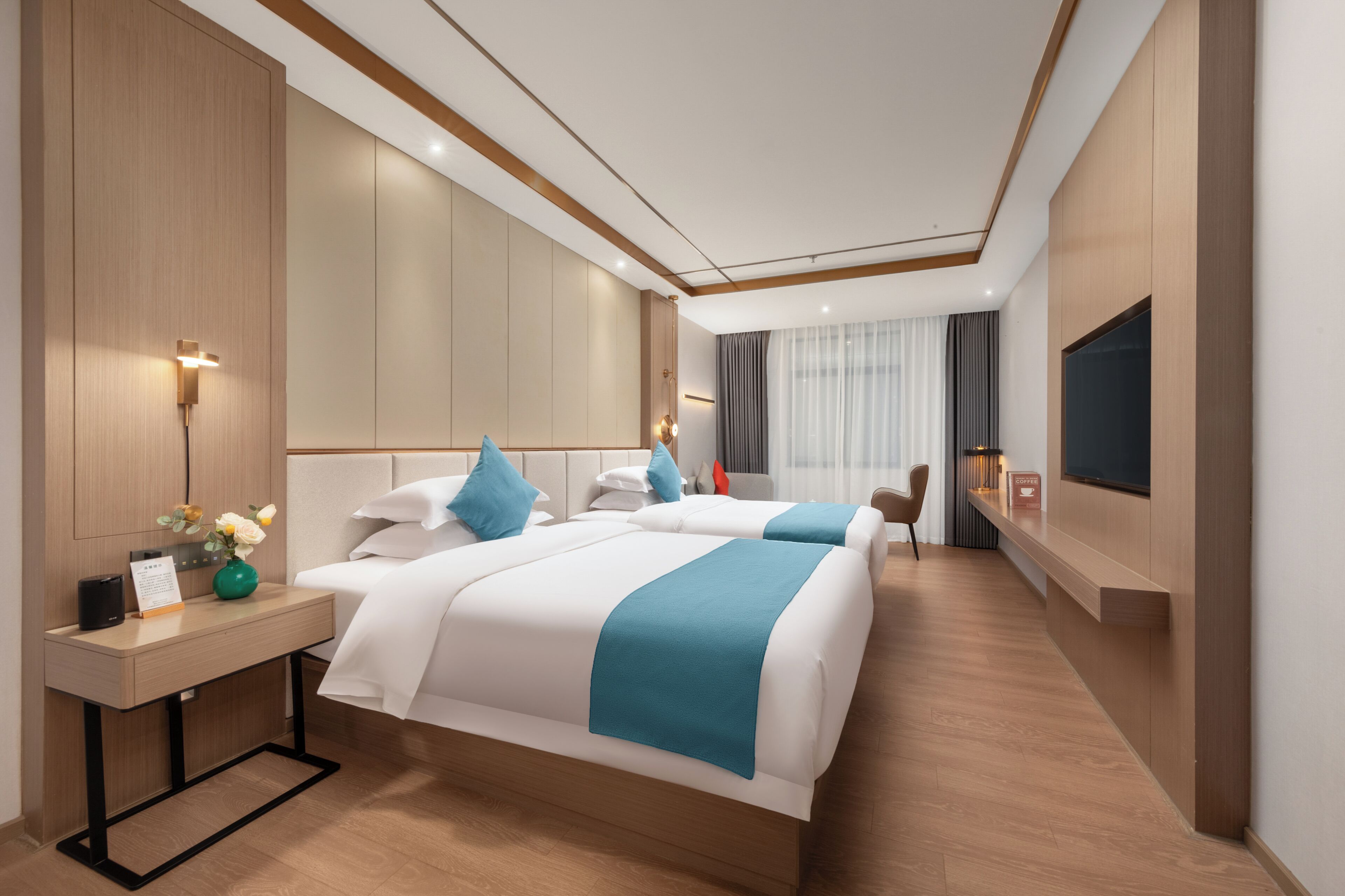 Standard-Zweibettzimmer | Hochwertige Bettwaren, Minibar, Zimmersafe, Schreibtisch