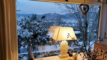 Blick von der Unterkunft