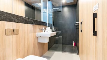 Hair dryer, towels