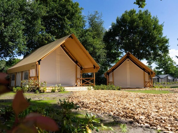 Tent | Exterior - Tent Lodge With Bathroom and Airco, Near a Lake (Mol)