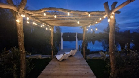 Property grounds. Käbane 54, Lodge Avec spa au Bord de L'eau